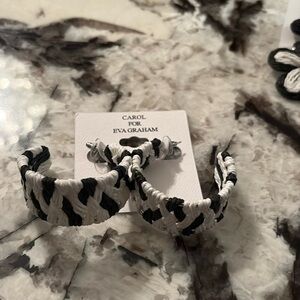 Carol for Eva Graham woven hoops. NWT. Retail‎ 40